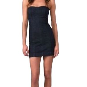 Joe's Jeans Strapless Denim Bodycon Dress Sz M